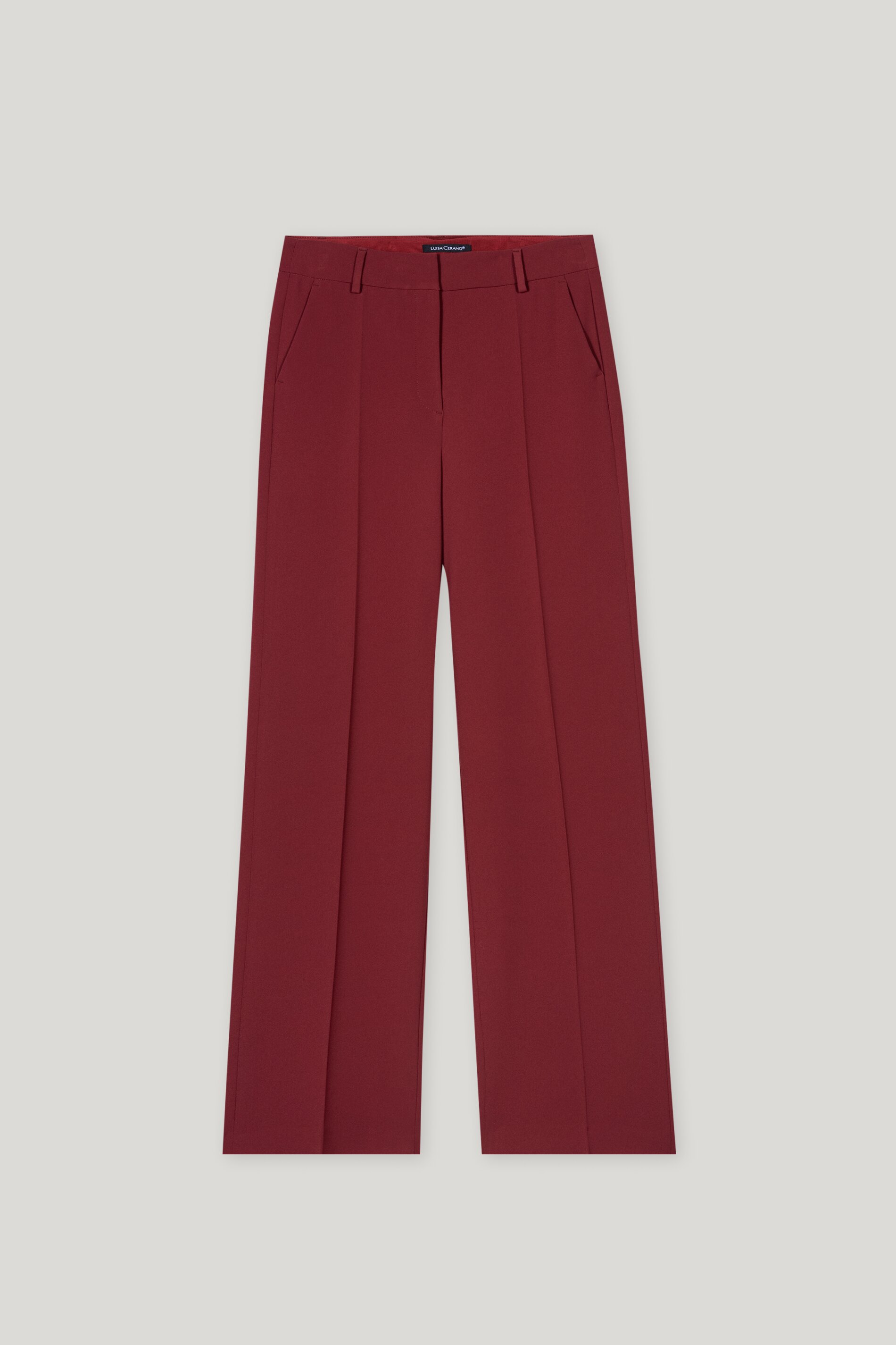 Luisa Cerano Stoffhose EASY WIDELEG - berry red/rot