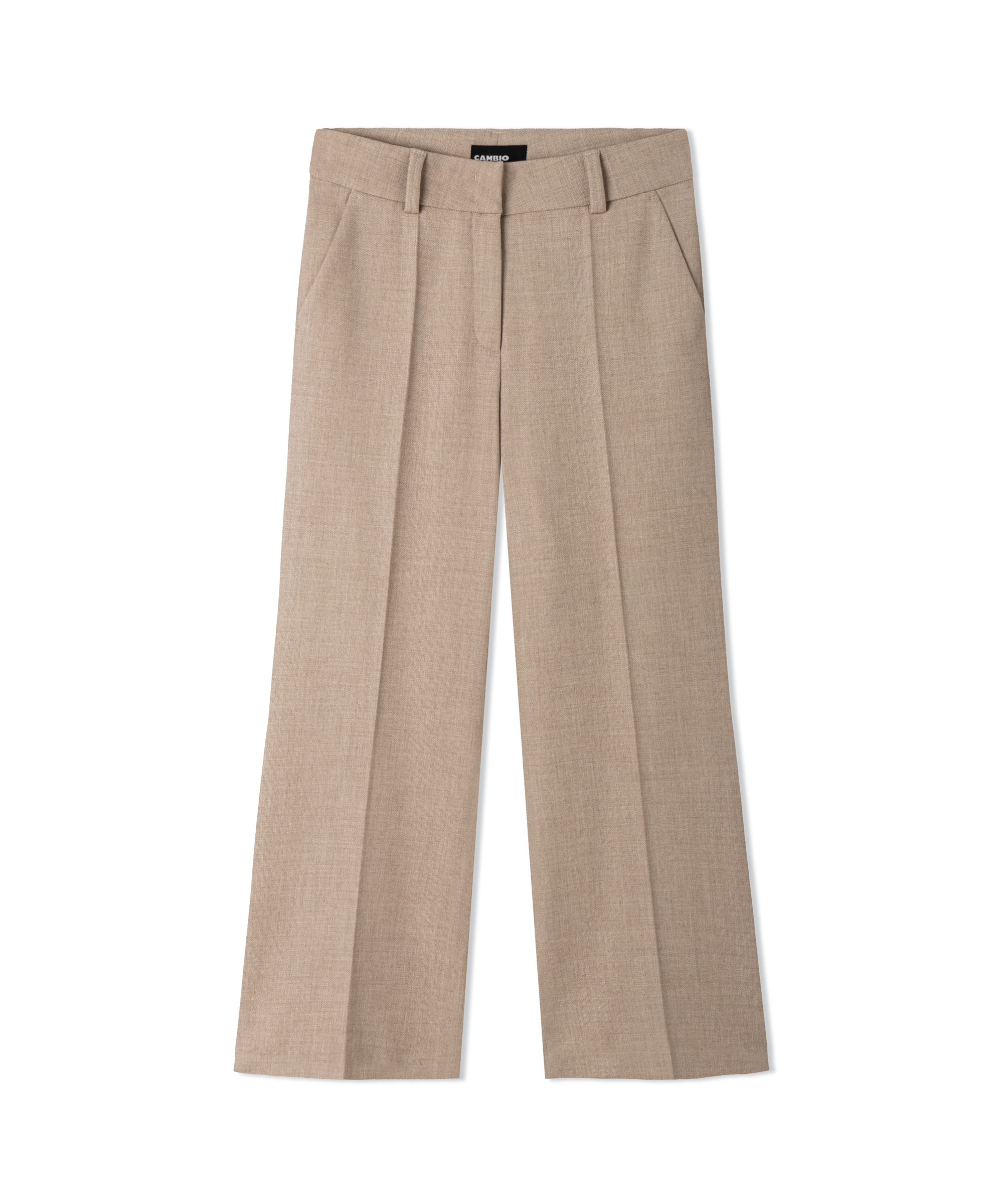 Cambio bootcut textile pants FLEUR- black