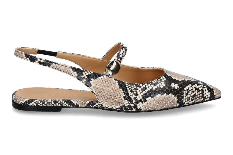 Unützer Slingbacks PITONE STAMPATO- 130 roccia