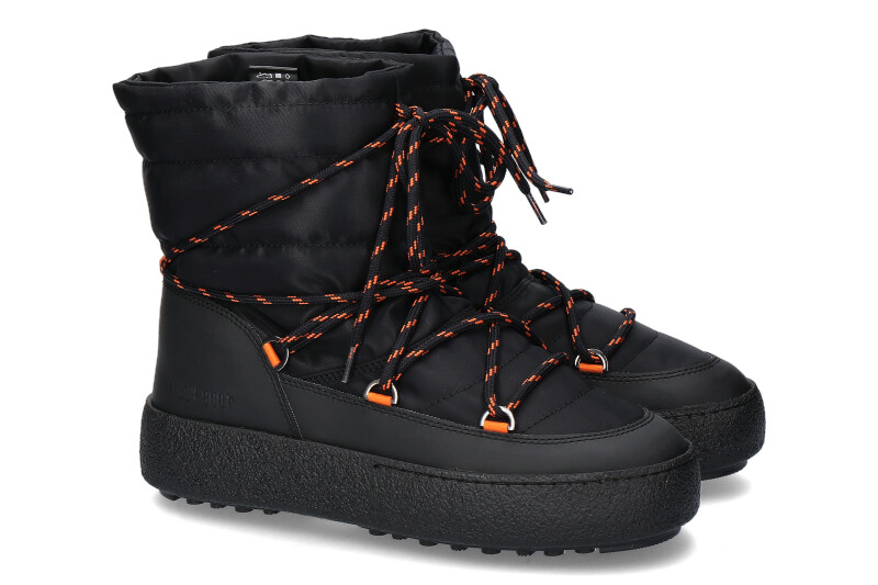 Moon Boot snow boots TUBE NYLON BLACK ORANGE