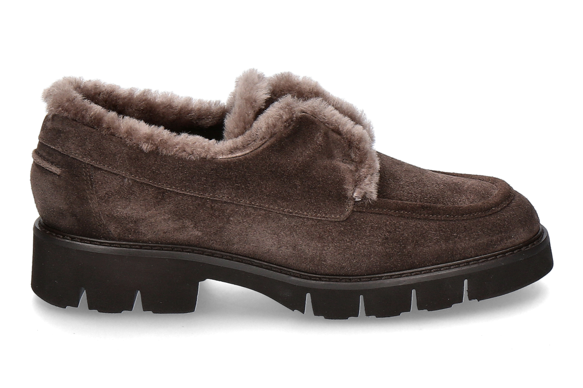 Luca Grossi Slip- On gefüttert M116M CAMOSCIO- moro/ braun 