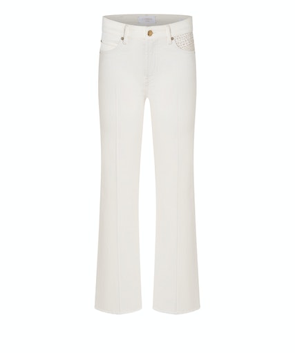 Cambio denim trousers FRANCESCA eco light ecru/beige