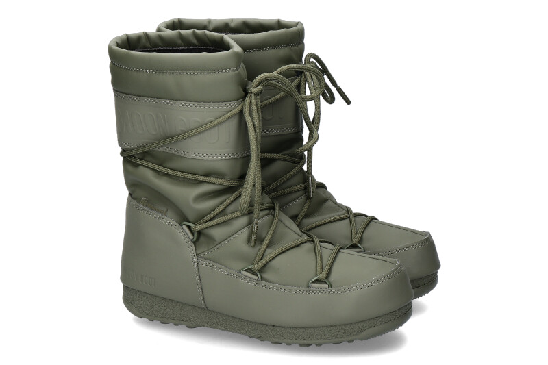 Moon boots MID RUBBER WP KHAKI