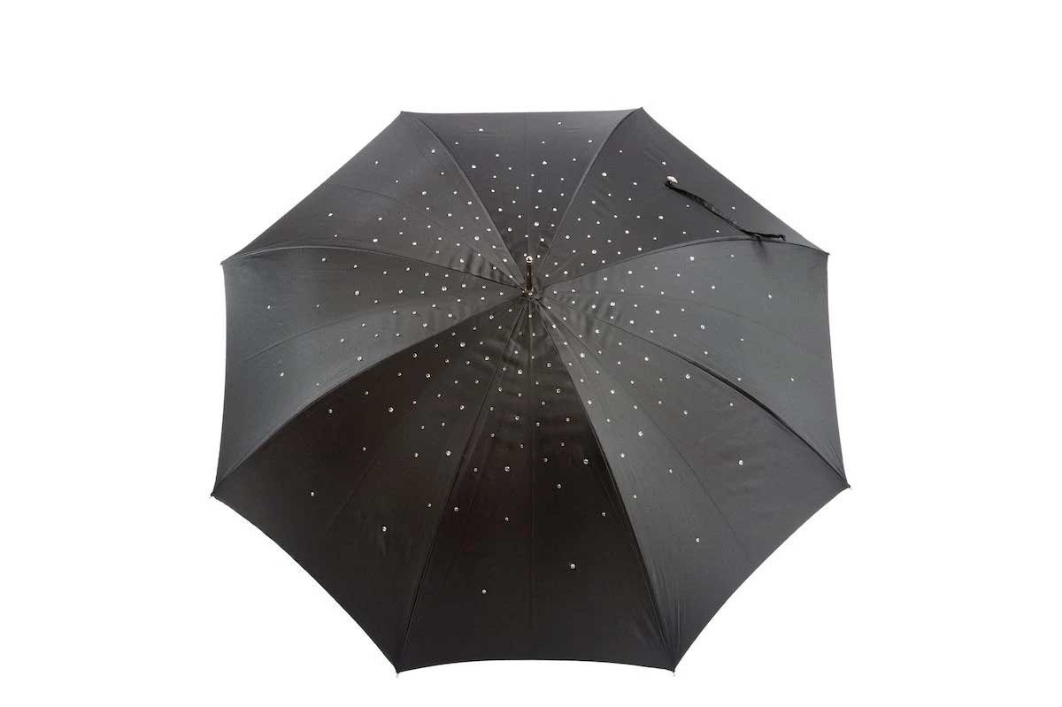 Pasotti umbrella NERO SWAROVSKI STRASS