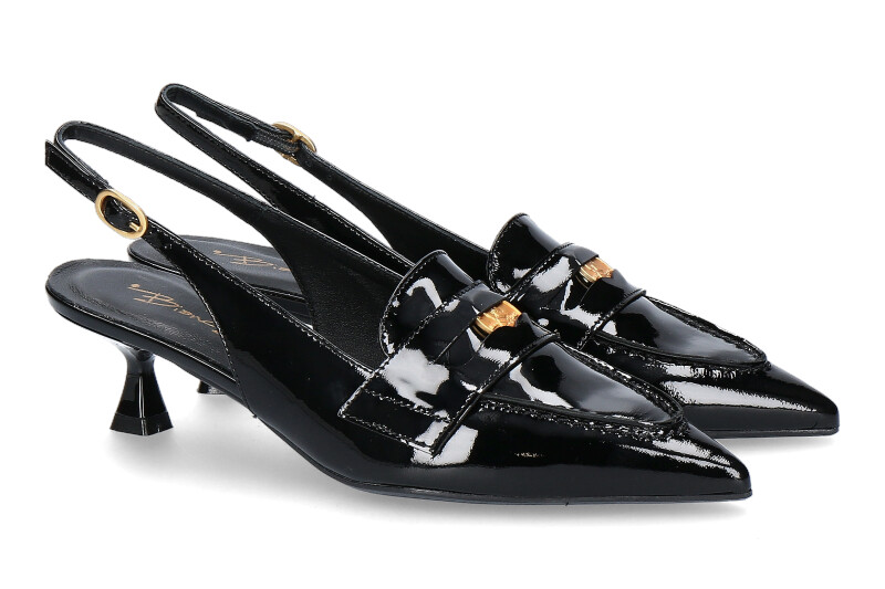 Bianca Di sling pumps VERNICE NERO