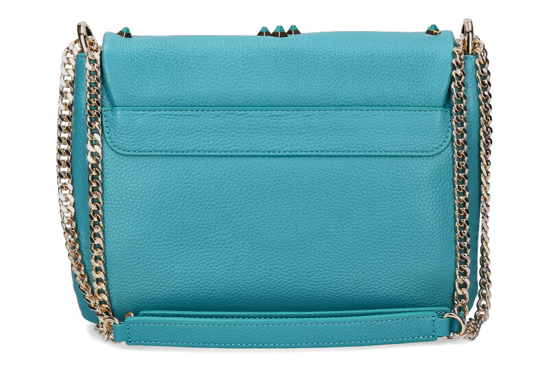 La Carrie shoulder bag TUMBLED LEATHER MARINE