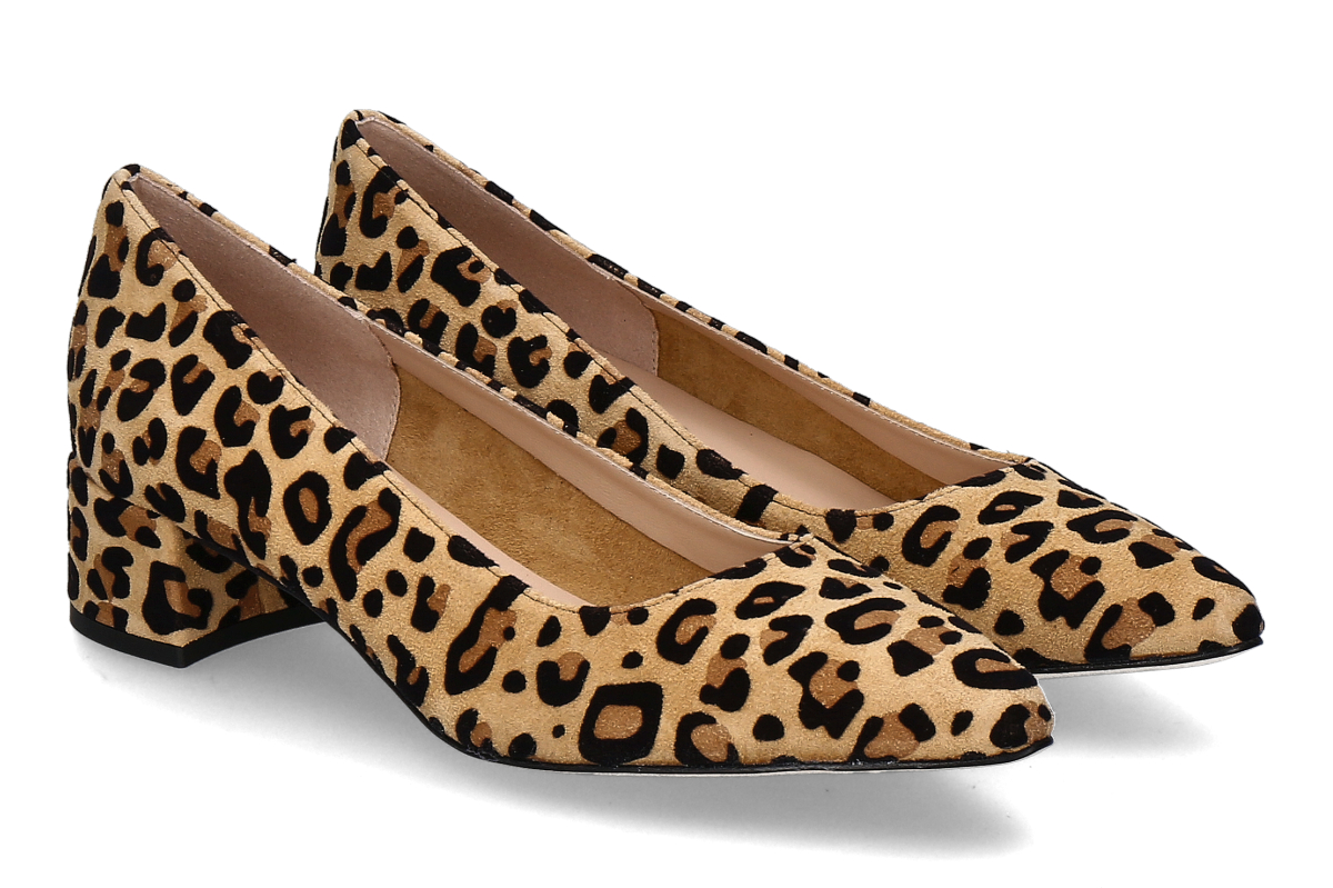 Status pumps LEOPARDINO- black/ beige
