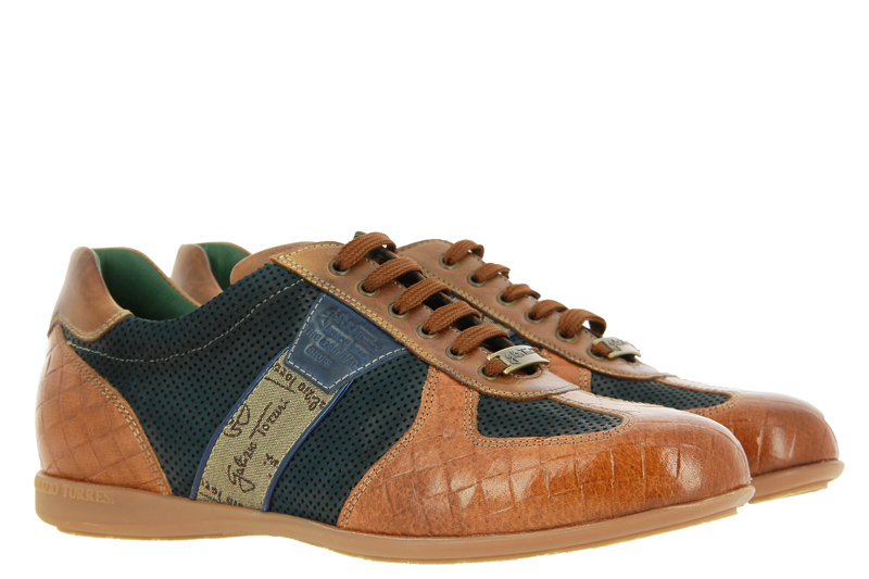 Galizio Torresi lace-up GOMMA COGNAC