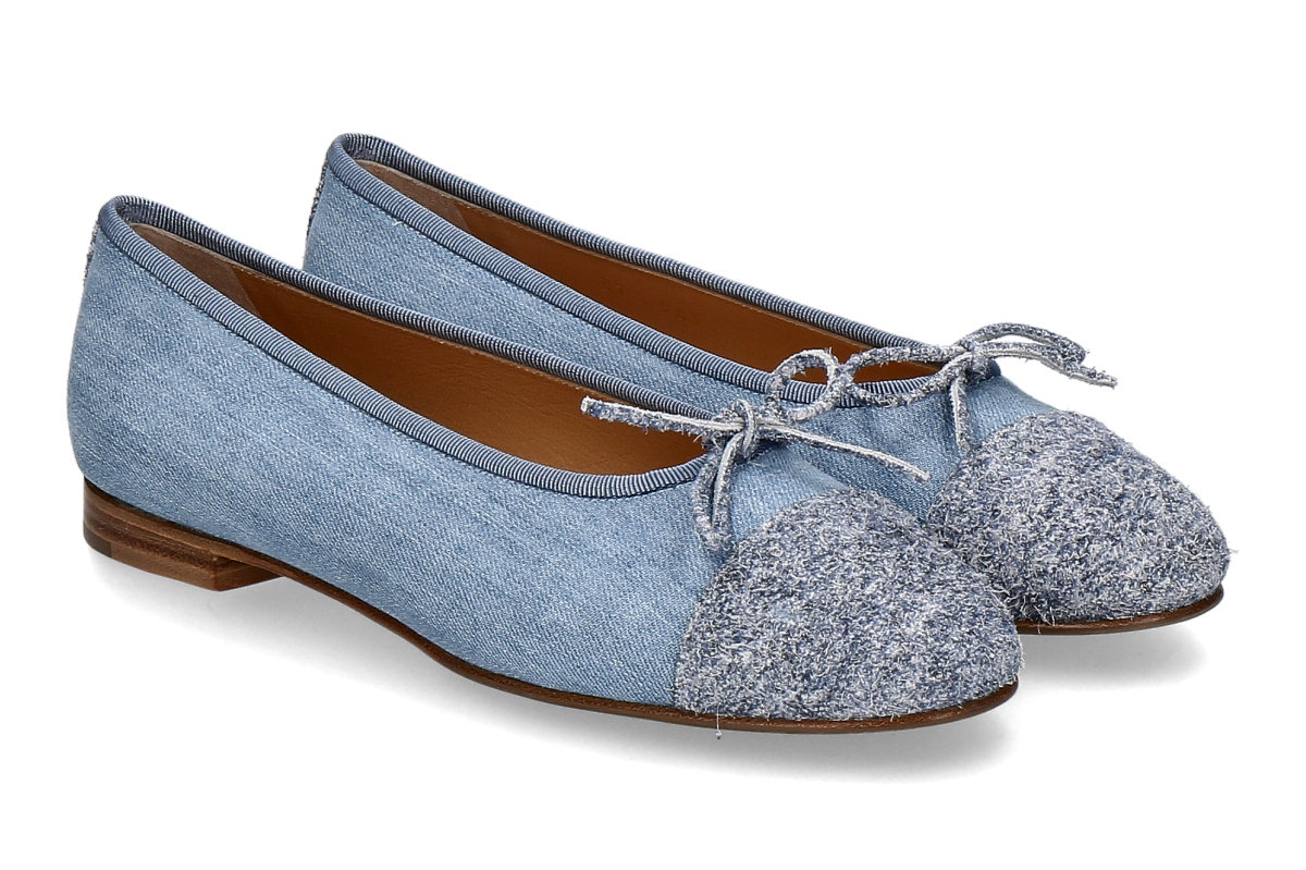 Unützer ballerina DENIM FUZZY- jeans blue/ light blue