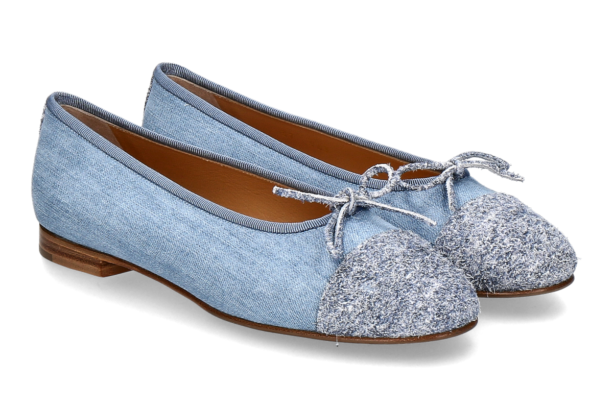Unützer ballerina DENIM FUZZY- jeans blue/ light blue