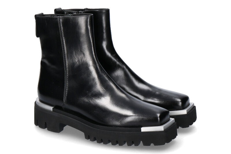 Truman's ankle boots LEATHER NAPPA NERO