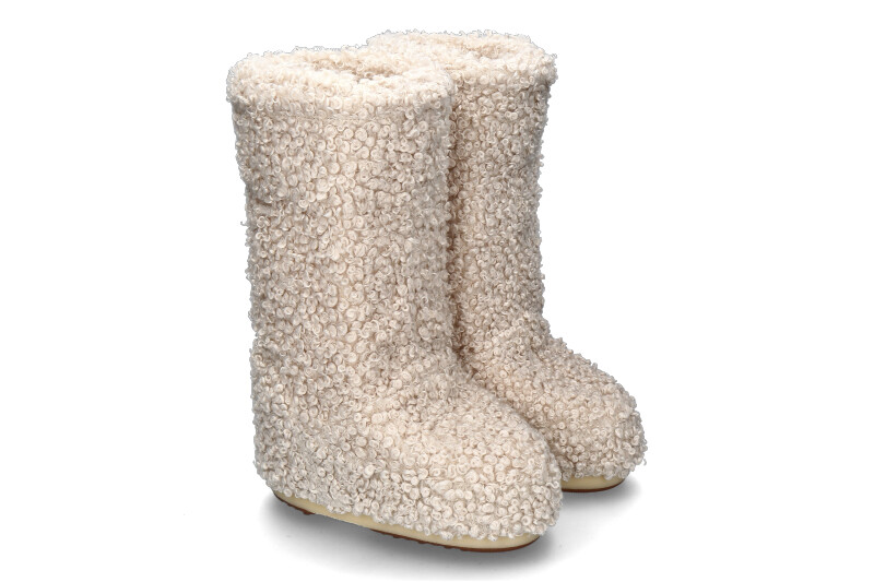 Moon Boot snow boot ICON FAUX FUR CURLY- cream