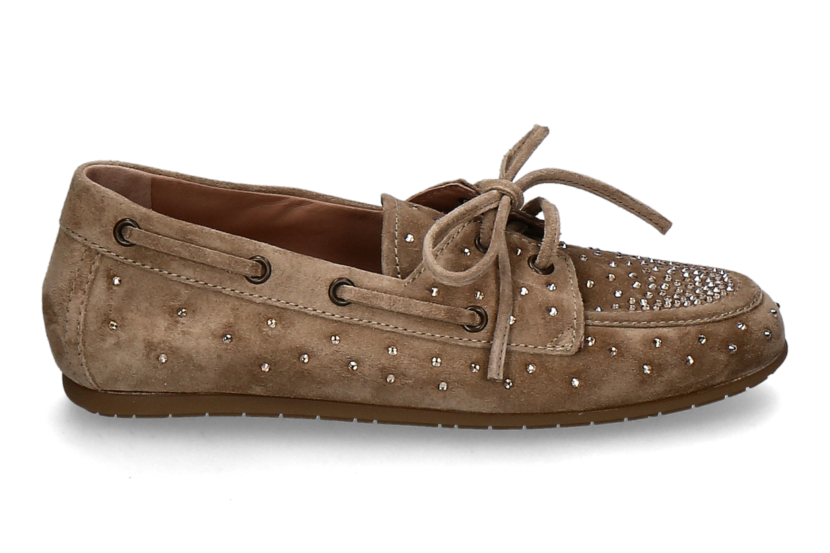 Kennel & Schmenger Moccasin DROP STRASS- nut/ beige