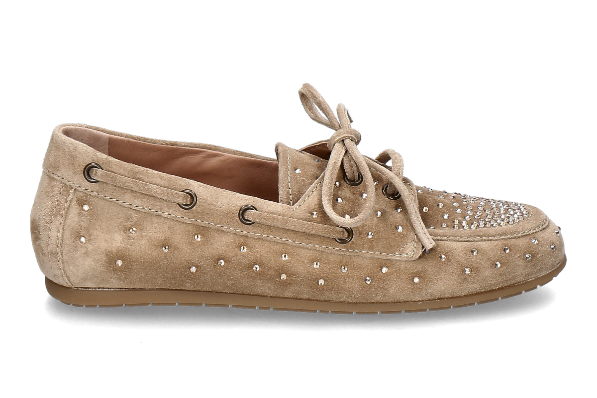 Kennel & Schmenger Moccasin DROP STRASS- nut/ beige