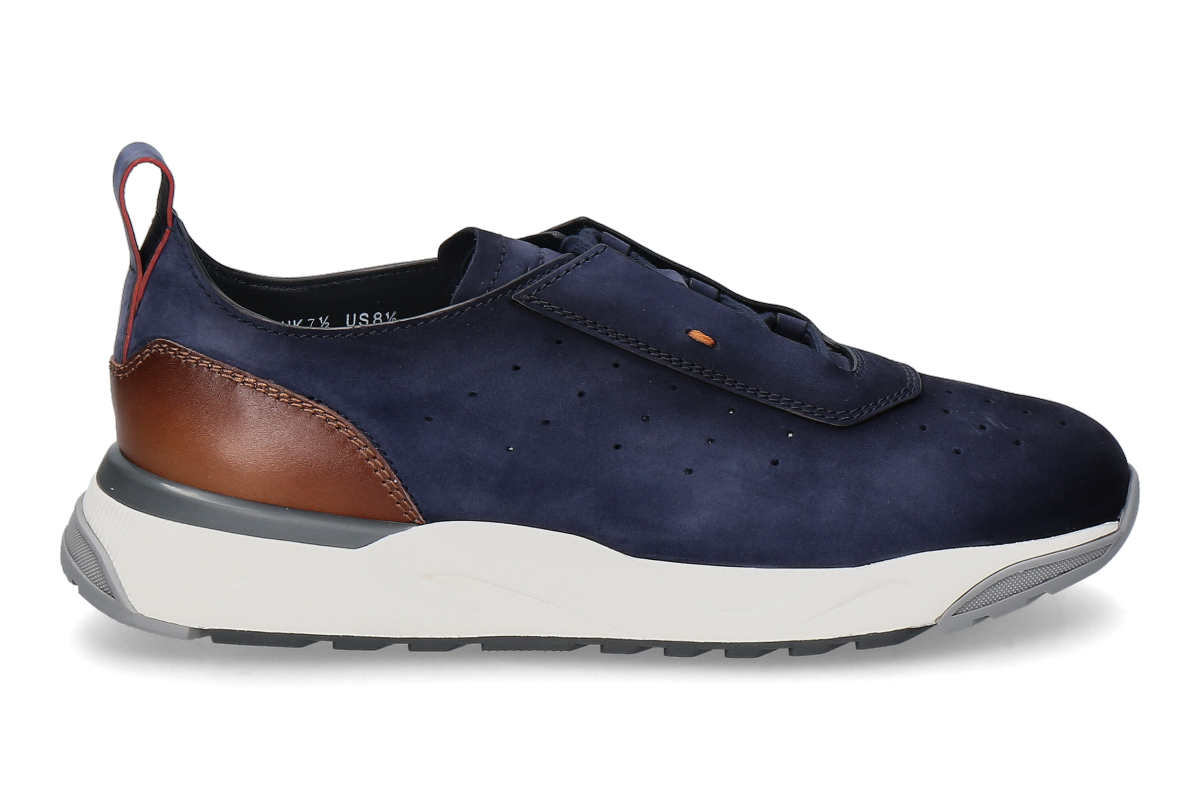Santoni men's- sneaker NEW LEAS- dark blue