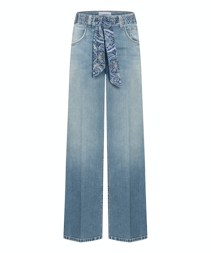 Cambio denim trousers TESS WIDE LEG well worn summer used