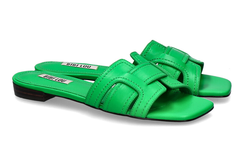 Bibi Lou mules CREMES NAPPA GREEN