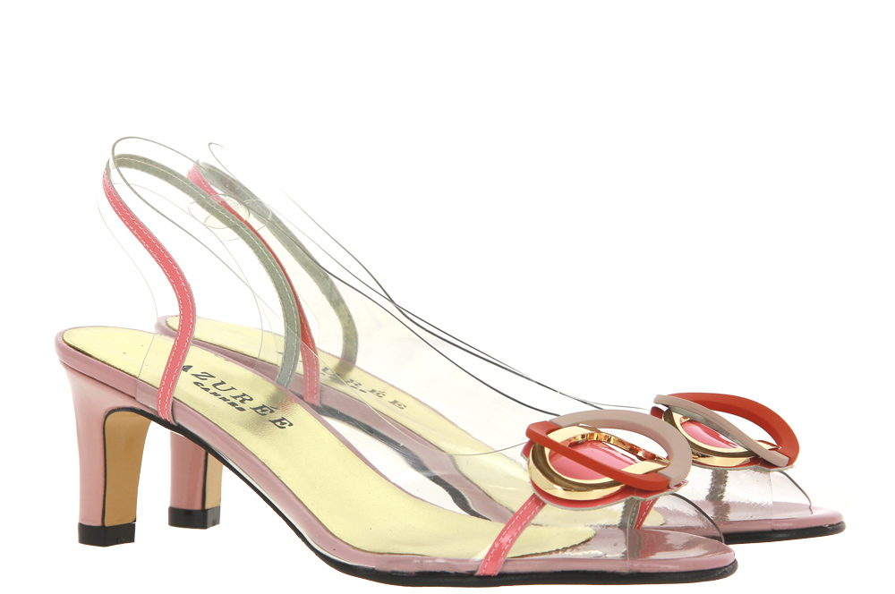 Azurée Cannes sandals MEROR COMPO PAMPLEMOUSSE MOTIF COGNAC