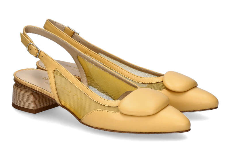 Brunate sling pumps FLEX NAPPA TULLE ZUCCA