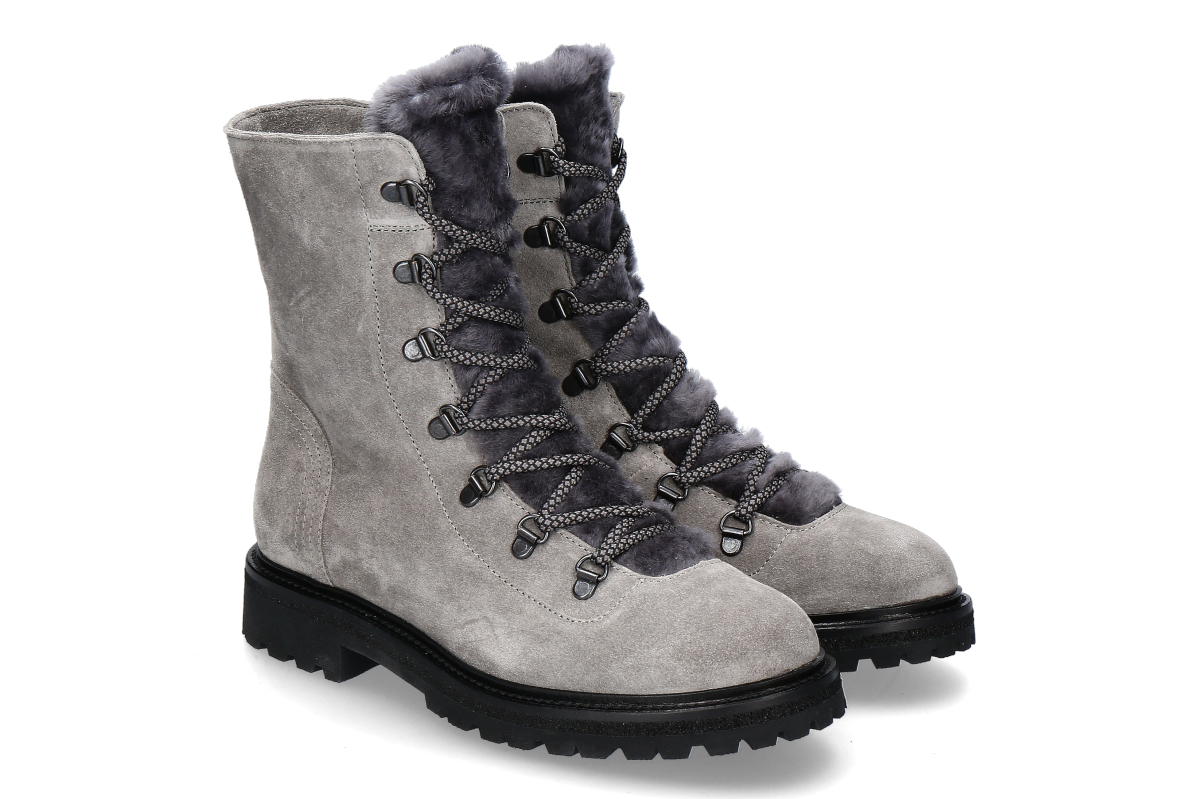 dirndl + bua Women's Lined Ankle Boots LIGHT CACHMIRE/LF- granite/dark gray