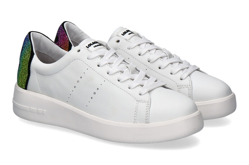 Lola Cruz sneaker NAPPA BIANCO MULTICOLOR