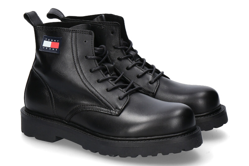 Tommy Hilfiger men's boots RUBERIZED BLACK- schwarz