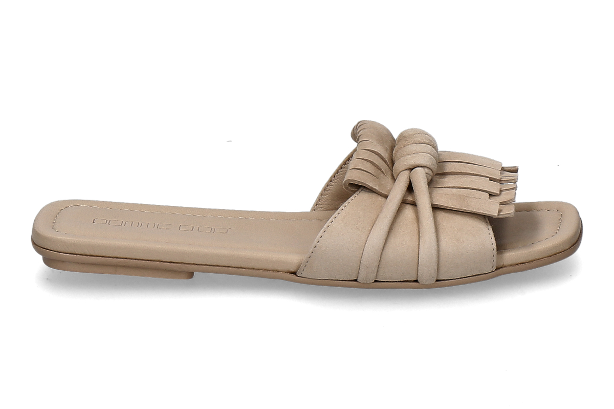 Pomme d' Or Pantolette MILEY 4 CAMOSCIO- soft mocha/ beige