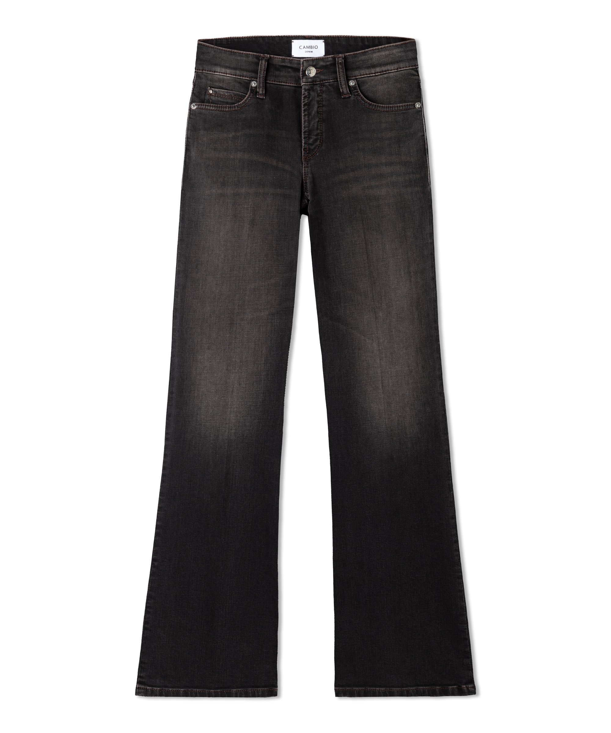 Cambio Jeans PARIS FLARED – black/brown used