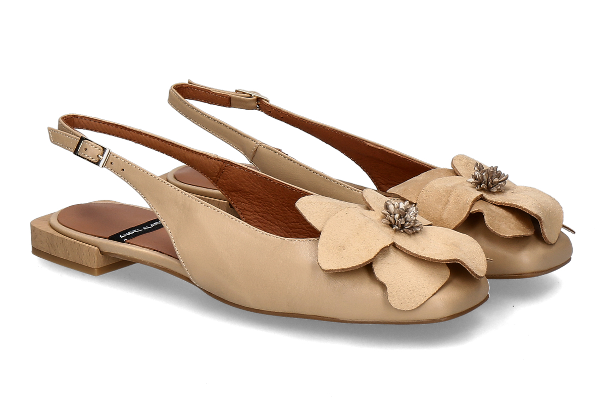 Angel Alarcon slingback ballerina ROSINA- caramello/ light brown