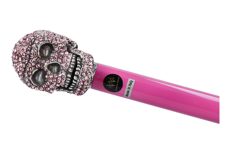 Walking Sticks shoehorn SKULL STRASS PINK