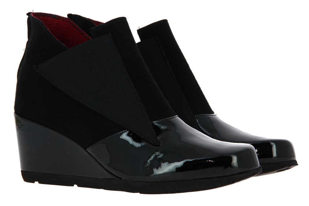 Thierry Rabotin wedge ankle boots ISIDORO LACK NERO