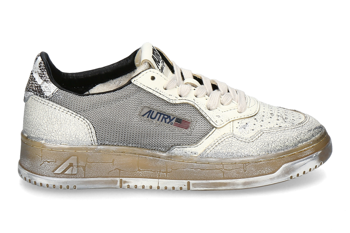 Autry women's- sneaker SUPER VINTAGE ME01- silver/ black