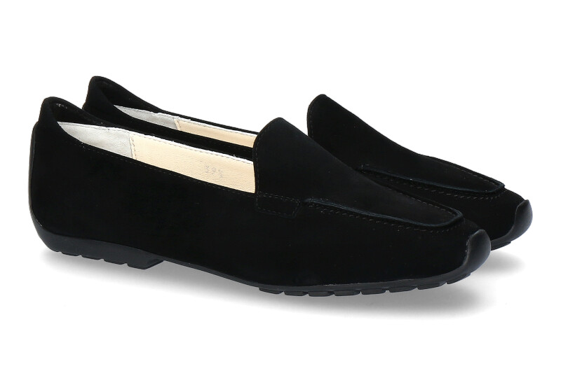 Mania loafer VELOUR NERO