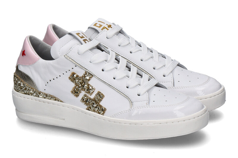 GIO+ Damen- Sneaker VITTO03 Combi weiss/oro/rosa