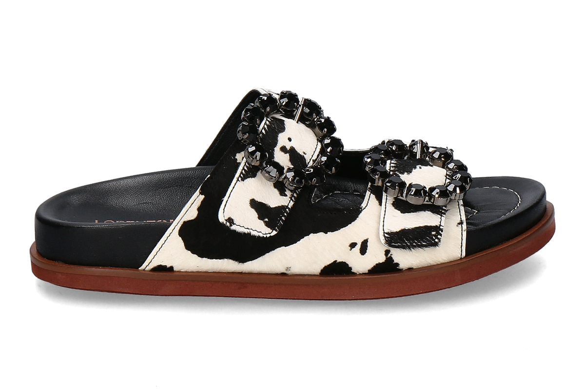 Lorenzo Mari mules PRIMULA20- black/ white