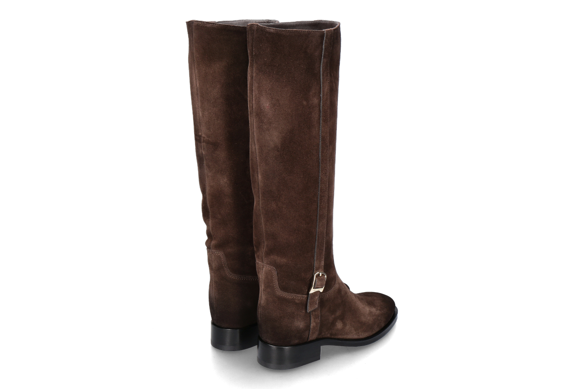 Santoni Damen- Reiterstiefel HERMIBO VELOURS- dark brown_253300261_2 Santoni Damen- Reiterstiefel HERMIBO VELOURS- dark brown_253300261_2