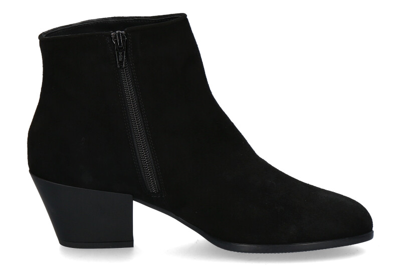 Hogan ankle boots ZIP CAMOSCIO NERO