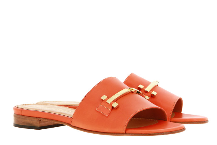 Maretto mules LEATHER PAPAYA 