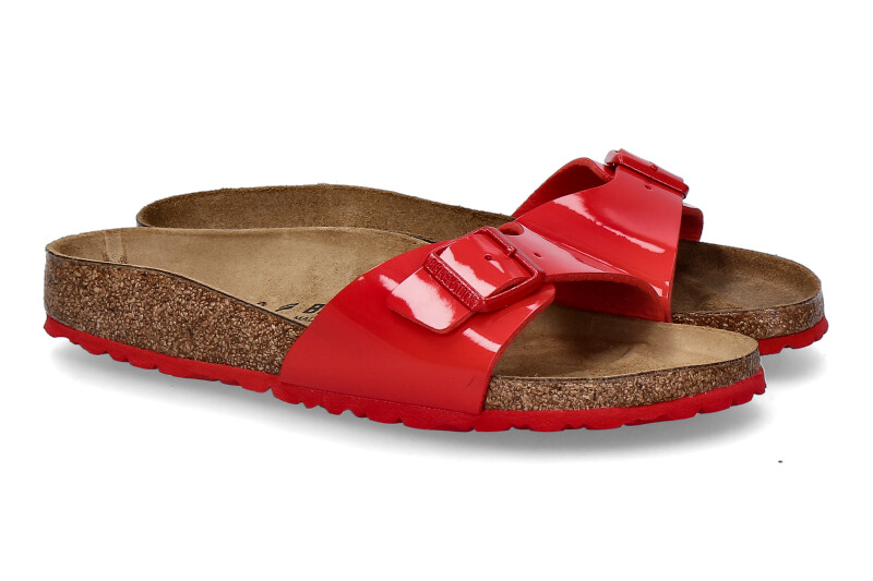 Birkenstock mules  SCHMALE WEITE MADRID PATENT CHERRY