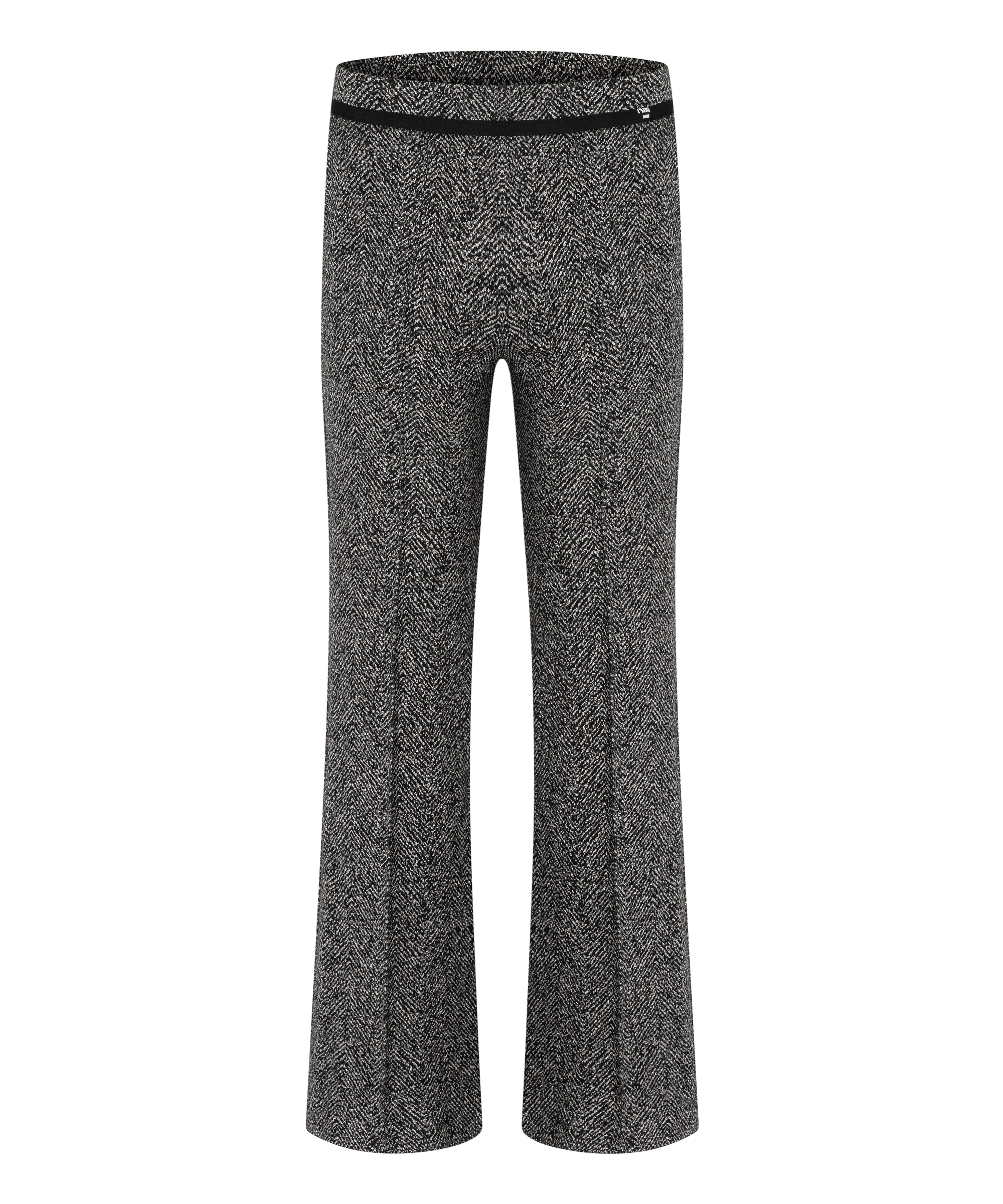 Cambio FRANCOISE trousers- black/cream herringbone