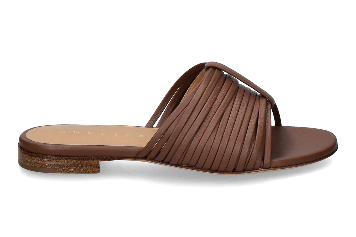 Unützer Mules NAPPA CHESTNUT- dark brown/ nut brown