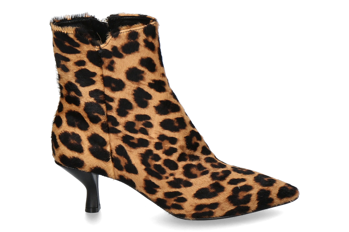 Pomme d'Or ankle boots HENRIETTE CAMEL-leopardino