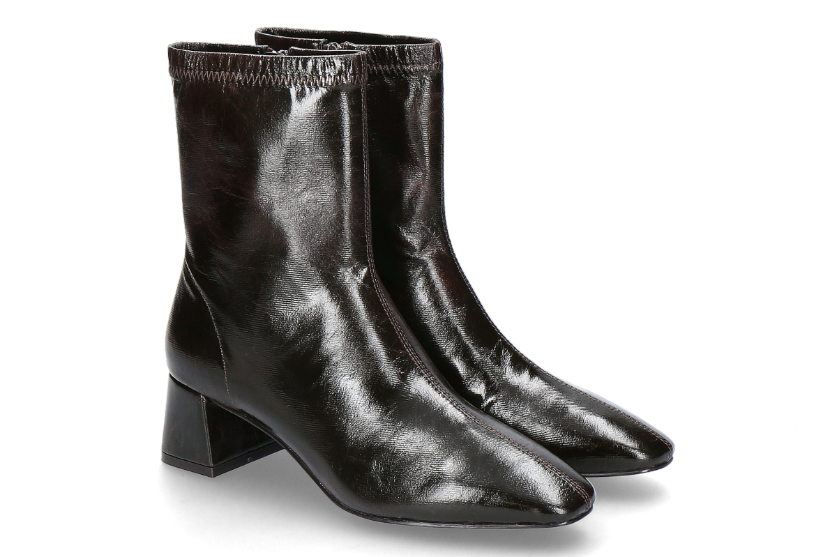 Bibi Lou Stiefelette MARRON PATENT - dark brown/dunkelbraun
