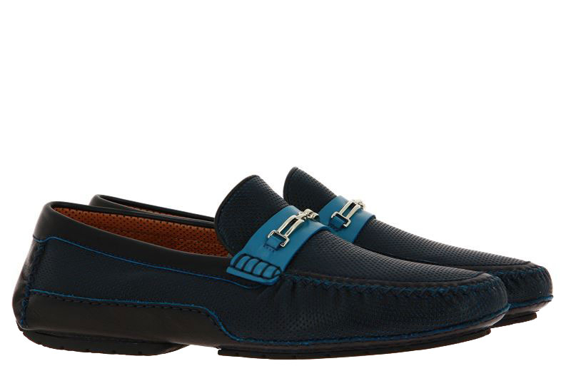 Moreschi moccasin URANO BLU SCURO