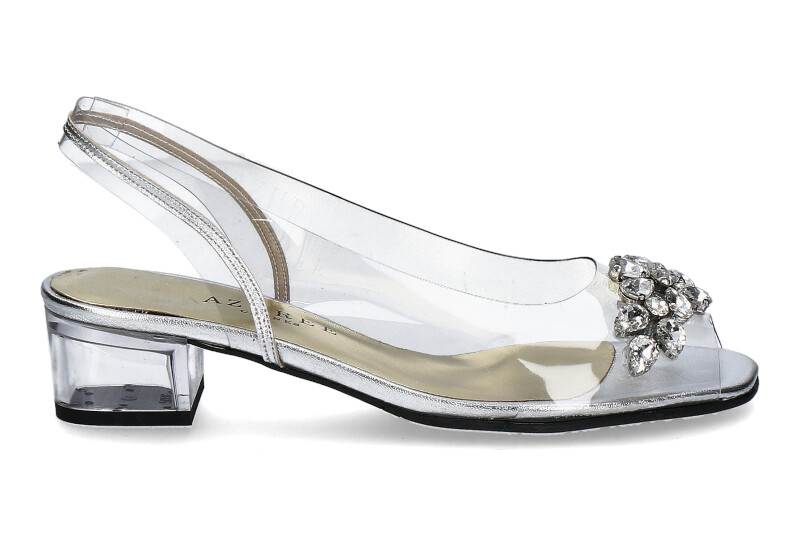 Azuree Cannes sandals MARCEL 80T METIS- silber argent