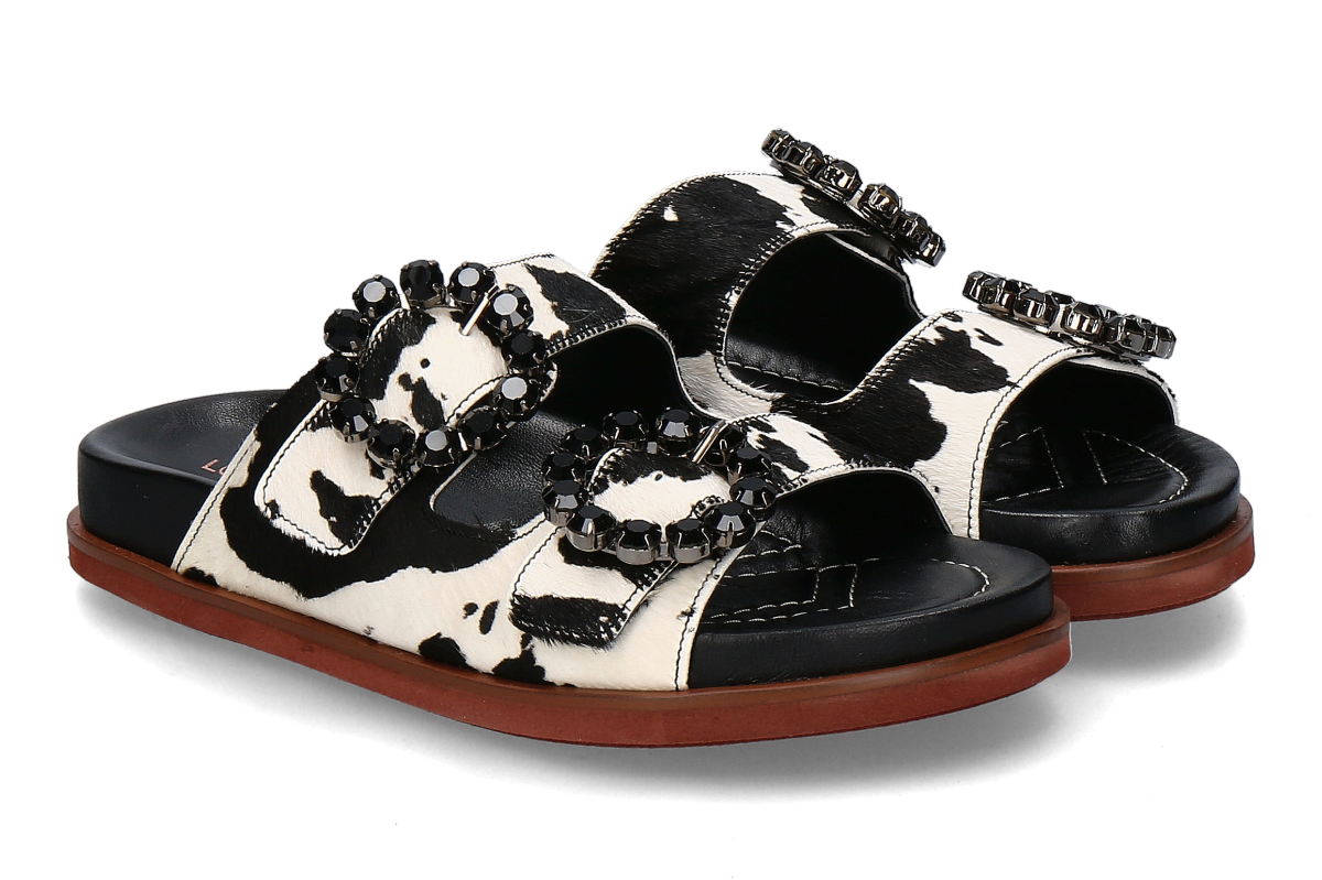 Lorenzo Mari mules PRIMULA20- black/ white