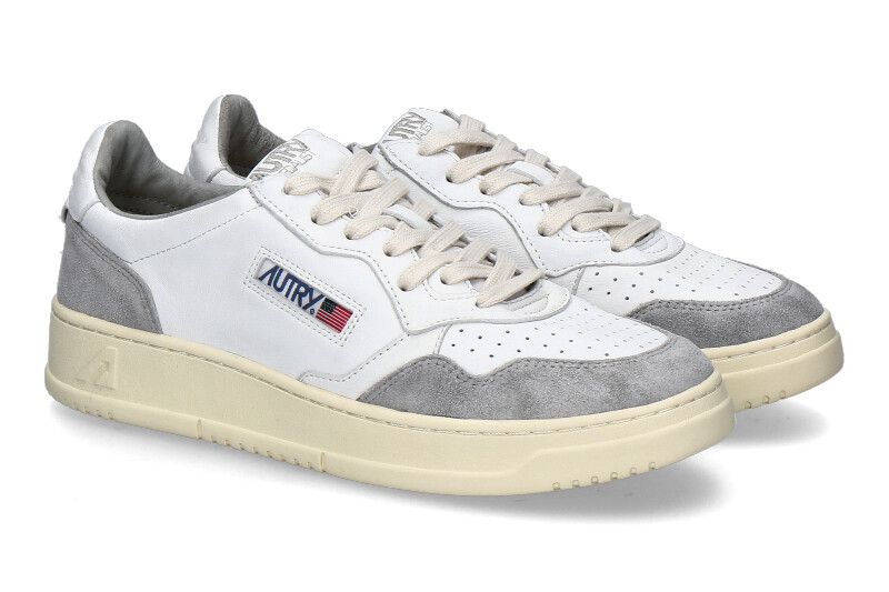 Autry men's sneaker MEDALIST GOAT SUEDE GS25- white/grey