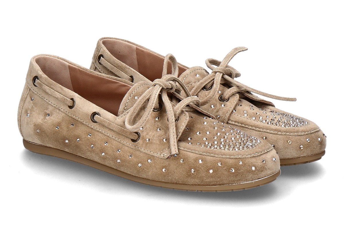 Kennel & Schmenger Moccasin DROP STRASS- nut/ beige