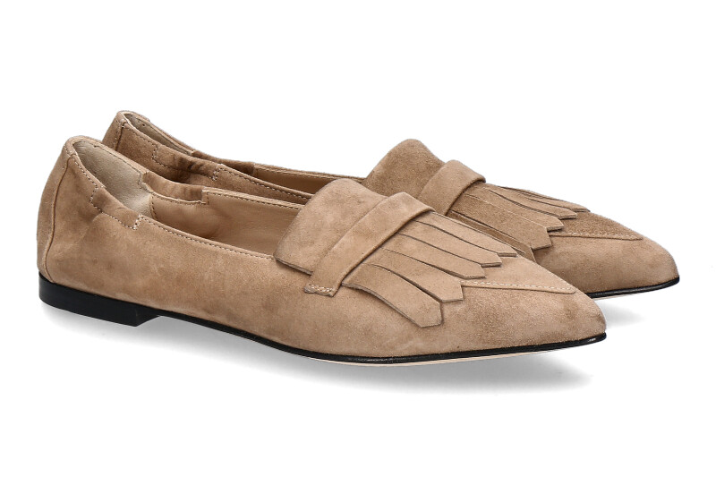 Pomme d'Or slipper GRACE CAMOSCIO- desert